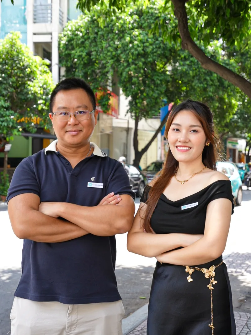 Judy and Richard Tran — your SmileQuest guides — in Ho Chi Minh City